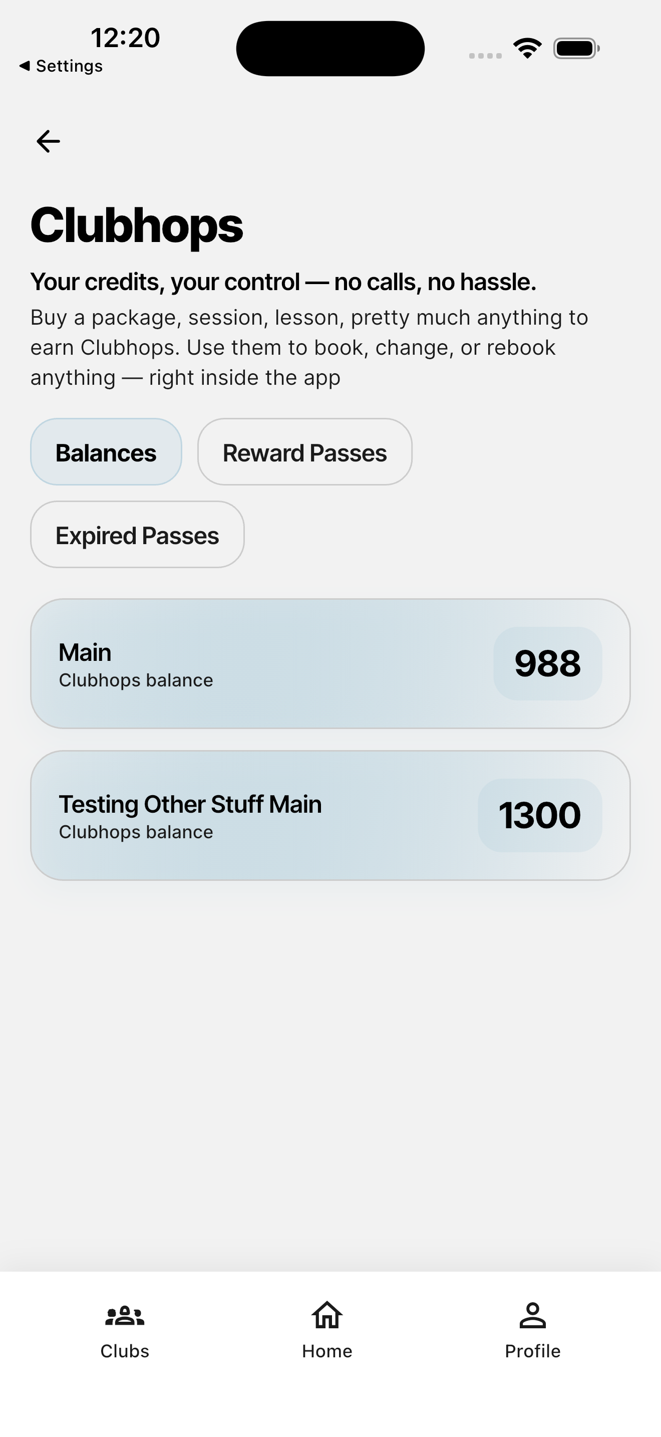 ClubHopper Clubhops credits